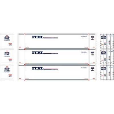 Athearn 27695 - HO RTR 48Ft Containers - ITEL #2 (3pkg)