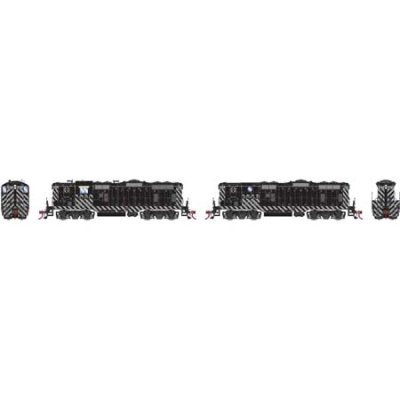 Athearn Genesis G82304 HO Scale - GP7 Diesel, A+B Sets, w/ DCC & Sound - ATSF Zebra Stripe #2791/...