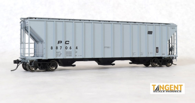 Tangent Scale Models HO 28063-03 Penn Central (PC) H51 -Delivery Gray 9-1968- PC Samuel Rea Shops...