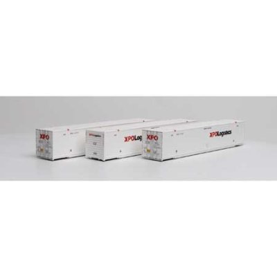 Athearn 28496 - HO RTR 53Ft CIMC Container - XPO Logistics (3pkg) #1