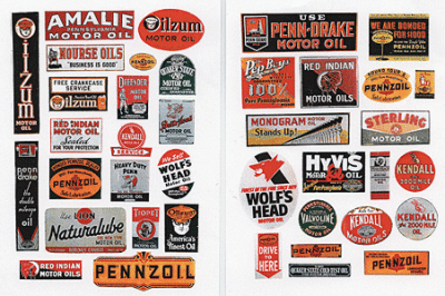 JL Innovative 294 - HO Vintage Motor Oil Signs - 1930-50s (38)