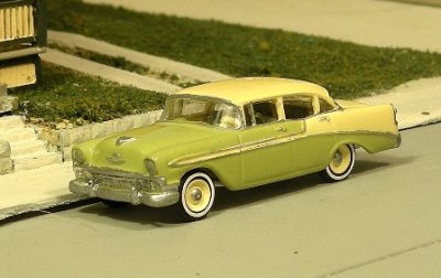 Sylvan Scale Models V-296 HO Scale - 1956 Chevy Bel Air Four Door Sedan - Unpainted and Resin Cas...