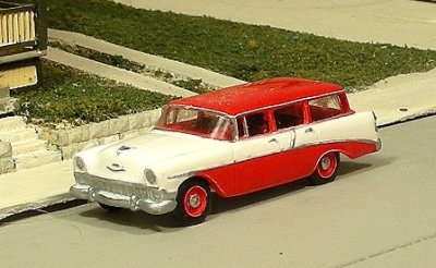 Sylvan Scale Models V-297 HO Scale - 1956 Chevy 210 Four Door Station Wagon - Unpainted and Resin...