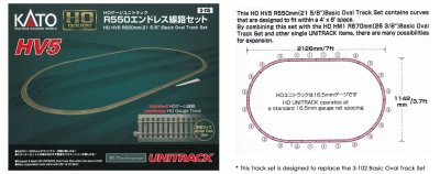 Kato Unitrack 3115 -  HO HV5 Basic Oval - Track Set