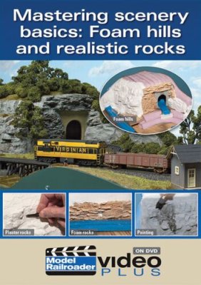 Kalmbach Publishing Co. 15301 - Mastering Scenery Basics DVD - Foam Hills & Realistic Rocks - 1hr...