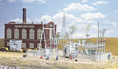 Walthers Cornerstone 3025 - HO Northern Light & Power Substation - Kit