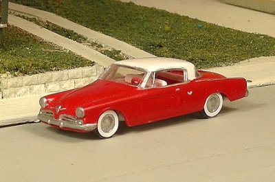 Sylvan Scale Models V-303 HO Scale - 1953 Studebaker Two Door Hard Top - Unpainted and Resin Cast...