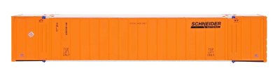 Intermountain 30653-04 HO Scale - 53Ft Hyundai Hi-Cube Container 2-Pack- Late Roof Schneider - SN...