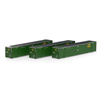 Athearn RTR 17310 - N Scale 53ft Stoughton Containers - EMP, Set #1 (3pk)