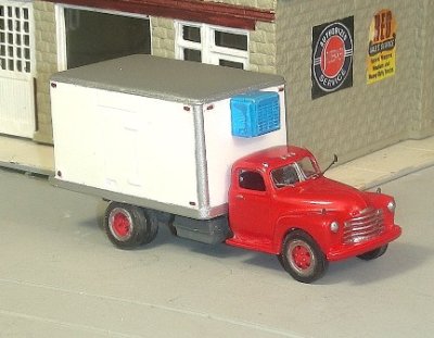 Sylvan Scale Models V-311 HO Scale - 1948-53 Chevy Conventional Refrigerated Truck - Unpainted an...