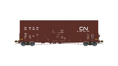 Aurora Miniatures 317002 - HO Scale Transcona Shops 50' Plate F Boxcar - CN (2003 Ver w/ Company ...