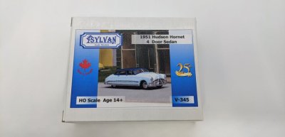 Sylvan Scale Models V-345 HO Scale - 1951 Hudson Hornet 4 Door Sedan- Unpainted and Resin Cast Ki...