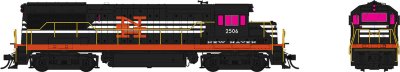 Rapido 35513 - HO GE U25B Low Hood - DCC & Sound - New Haven #2500