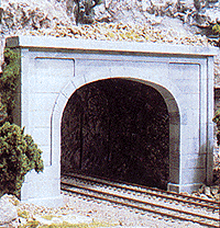 Woodland Scenics 1256 HO Tunnel Portal (Hydrocal Plaster Casting) Concrete Portal - Double Track ...