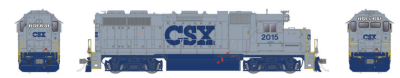 Rapido 38510 - HO Scale GP38 - DCC & Sound - CSX (Grey/ G Scheme) #2039