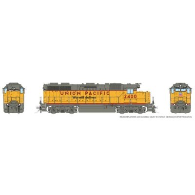 Rapido 38575 - HO EMD GP38 (DC/DCC/Sound): Union Pacific - Dash-3 Rebuild: #2416