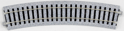 Kato Unitrack 2270 - HO Scale Curved Roadbed Track Section - 22.5-Degree Section - 19-1/4inch 490...