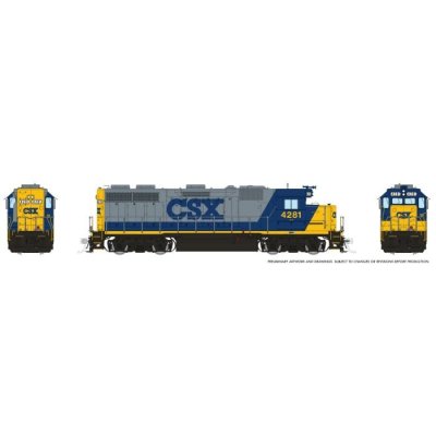 Rapido 39515 - HO EMD GP39 (DC/DCC/Sound): CSX - Bright Future (YN2): #4289