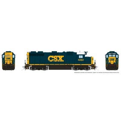 Rapido 39518 - HO EMD GP39 (DC/DCC/Sound): CSX - YN3 Scheme: #4298