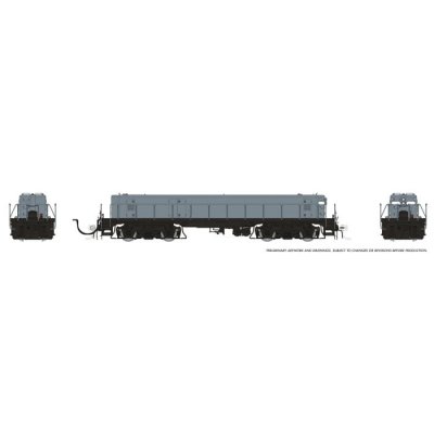 Rapido 39035 - HO EMD/Huntington Slug (DC/Silent): Grey, Unlettered