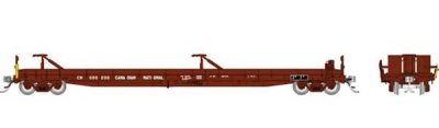 Rapido 151001-1 - HO Vancouver Iron Works Piggyback Flatcar 6-Pack - Ready to Run -- Canadian Nat...