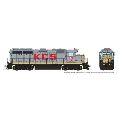 Rapido 40539 - HO EMD GP40 - DCC & Sound - KCS (W/ Standard DB) #3150