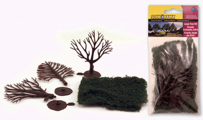 Woodland Scenic 4194 - All Scale 3-4in Large Trees (3) - Kit