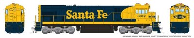 Rapido 42504 - HO GE C30-7 - DCC & Sound - ATSF Santa Fe (Early Scheme) #8051