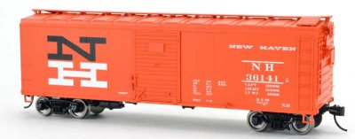 Bowser 42858 - HO RTR 40Ft Single-Door Steel Boxcar - New Haven #36141