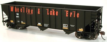 Bowser 42902 - HO 100-Ton 3-Bay Open Hopper - Wheeling & Lake Erie #526