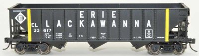 Bowser 42918 - HO 70-Ton 12-Panel Hopper - Erie Lackawanna #33685