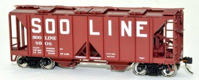 Bowser 43285 - HO 70 Ton Covered Hopper - Soo Line - #8951