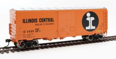 Walthers Mainline 45009 - HO 40ft ACF Modernized Welded Boxcar - Illinois Central #4005