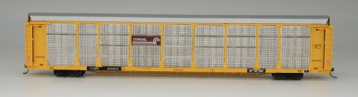 InterMountain 452112-02 HO Bi-Level Auto Rack - Conrail - Yellow - TTGX Flat Car #160905