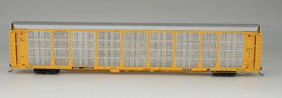 InterMountain 452113-02 HO Bi-Level Auto Rack - TINX - Plain Yellow - TTGX Flat Car #712089