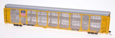 InterMountain 45258 - HO Bi-Level Auto Rack - UP Rack/TTGX Flat Car #155415