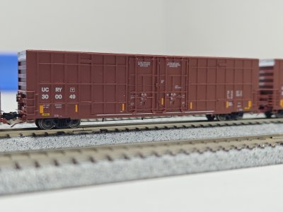 Aurora Miniatures 602059 - N Scale Greenbrier 7550cf 60' Plate F Boxcar - UCRY - #300049