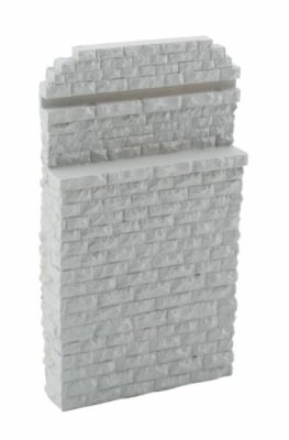 Walthers Cornerstone 4583 - HO Single-Track Railroad Bridge Stone Abutment - Resin Casting