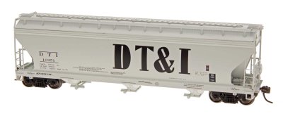 Intermountain Railway 47071-01 HO ACF 4650 Cubic Foot 3-Bay Hopper - Detroit, Toledo and Ironton ...