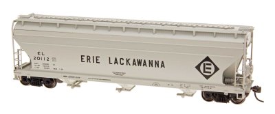 Intermountain Railway 47077-02 HO ACF 4650 Cubic Foot 3-Bay Hopper Erie Lackawanna EL #20112