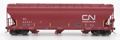 Intermountain 47091-11 - HO RTR ACF 4650 3-Bay Hopper - Wisconsin Central (CN) #87033