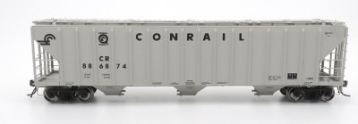 Intermountain 472210-02 HO Scale - 4785 PS2-CD Covered Hopper - Early End Frame - Conrail - Gray ...