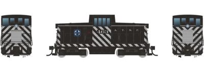 Rapido 48501 - HO GE 44 Tonner Phase III - DC/DCC/Sound - Sante Fe (Zebra Stripe) #463