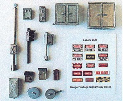 JL Innovative 502 - HO Mainline Detail Set - Relay & Phone Boxes (16)