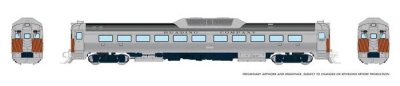 Rapido 516511 - N Budd RDC-1 (Ph 2) - DC/DCC/Sound - Reading (Safety Stripes)