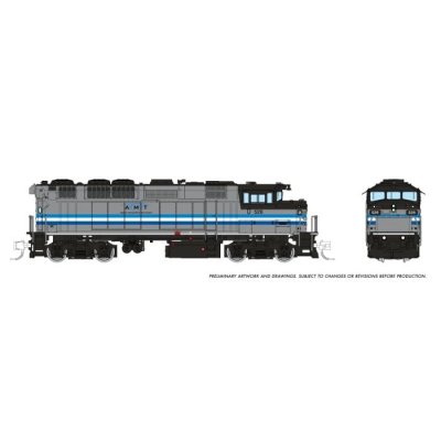 Rapido 519004 - N GMDD F59PH - DC/Silent - AMT / Early / Montreal #532