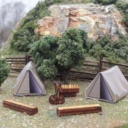 Osborn Model Kits 1113 - HO Camping Scene