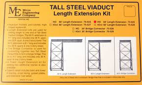 Micro Engineering 75525 HO Tall Steel Viaduct Length Extension - 60Ft