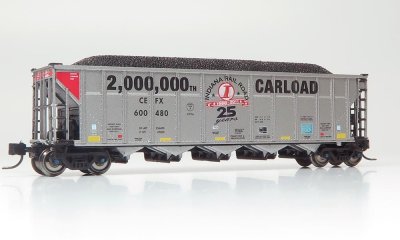 Rapido 538010 - N Scale AutoFlood III RD Coal Hopper - CEFX: INRD 2,000,000TH Car Load Special #6...