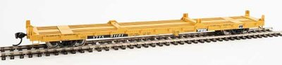 Walthers Mainline HO 5382 60ft Pullman-Standard Flatcar - Ready to Run -- TTX VTTX #91124 (20ft a...